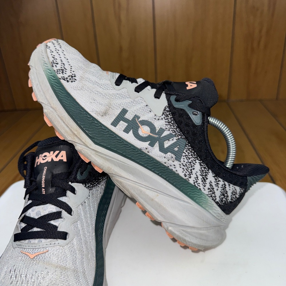 Hoka Challenger ATR 7 Womens 6.5 Trail Running Shoes Harbor Mist 1134498